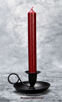 Hexenshop Dark Phönix Dunkelrot Durchgefärbte Ritualstabkerze 18cm